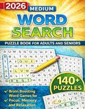 2026 Medium Word Search Puzzle Book for Adults and Seniors