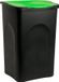 Stefanplast Poubelle 50L - 56x37x39cm - Noir Vert
