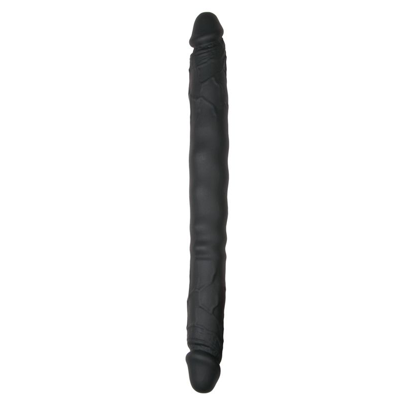 Easytoys Dildo Collection Zwarte dubbele dildo - Beige - 30 cm