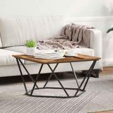 Maison Exclusive - Table basse en bois recyclé, 80 x 80 x 45 cm, design en bois et acier