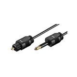 goobay 51224 Toslink optische digitale audio-verbindingskabel, zwart, 1 meter