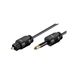 goobay 51224 Toslink optische digitale audio-verbindingskabel, zwart, 1 meter