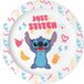 Tataway Disney Stitch magnetron diep bord - duurzaam plastic soep- en pastabord | Lichtgewicht, veilig, vaatwasmachinebestendig