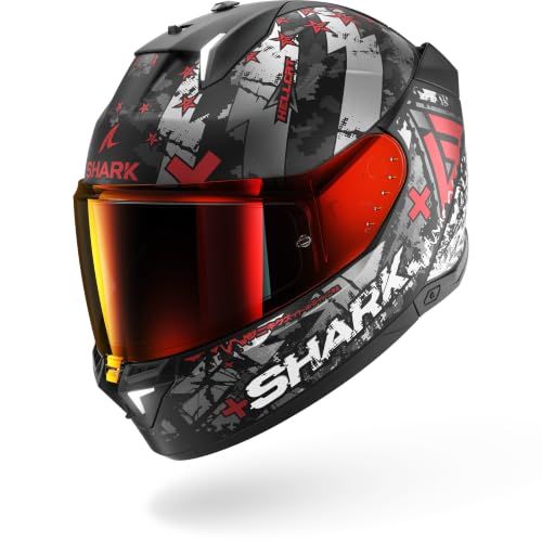 Shark Skwal I3 Hellcat Mat Black Chrom Red Integraalhelm XXL