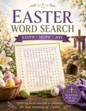 Chasse aux mots de Pâques : 100 puzzles en gros caractères sur les thèmes de Pâques, du printemps et des fêtes pour adultes et seniors