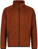 CMP Dikke gemêleerde fleece jas oranje/antraciet Heren S