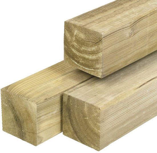 Merkloos Tuindeco Ondersteuningspaal t.b.v luifel 10,0x10,0x240 cm