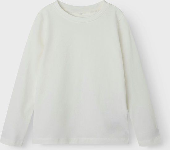 NAME IT - NMFVIBBI LS TOP NOOS - Meisjes - Blouses - Maat 80 - Katoen/Elastaan - Lange mouw - Cloud Dancer