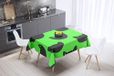 Bonamaison Tafelkleed, Anti-Mold, Sneldrogend, Waterdicht, 100% Polyester Tafellaken, Neon groene rook, 140 x 140 Cm