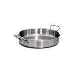 Pentole Agnelli Aluminium Inbox Omelet Pan Met 2 Kleine Handvatten, Diameter 32 Cm.