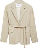 COMMA s.Oliver Indoor-Blazer Vrouwen Beige Regular Fit Lange Mouw Viscose