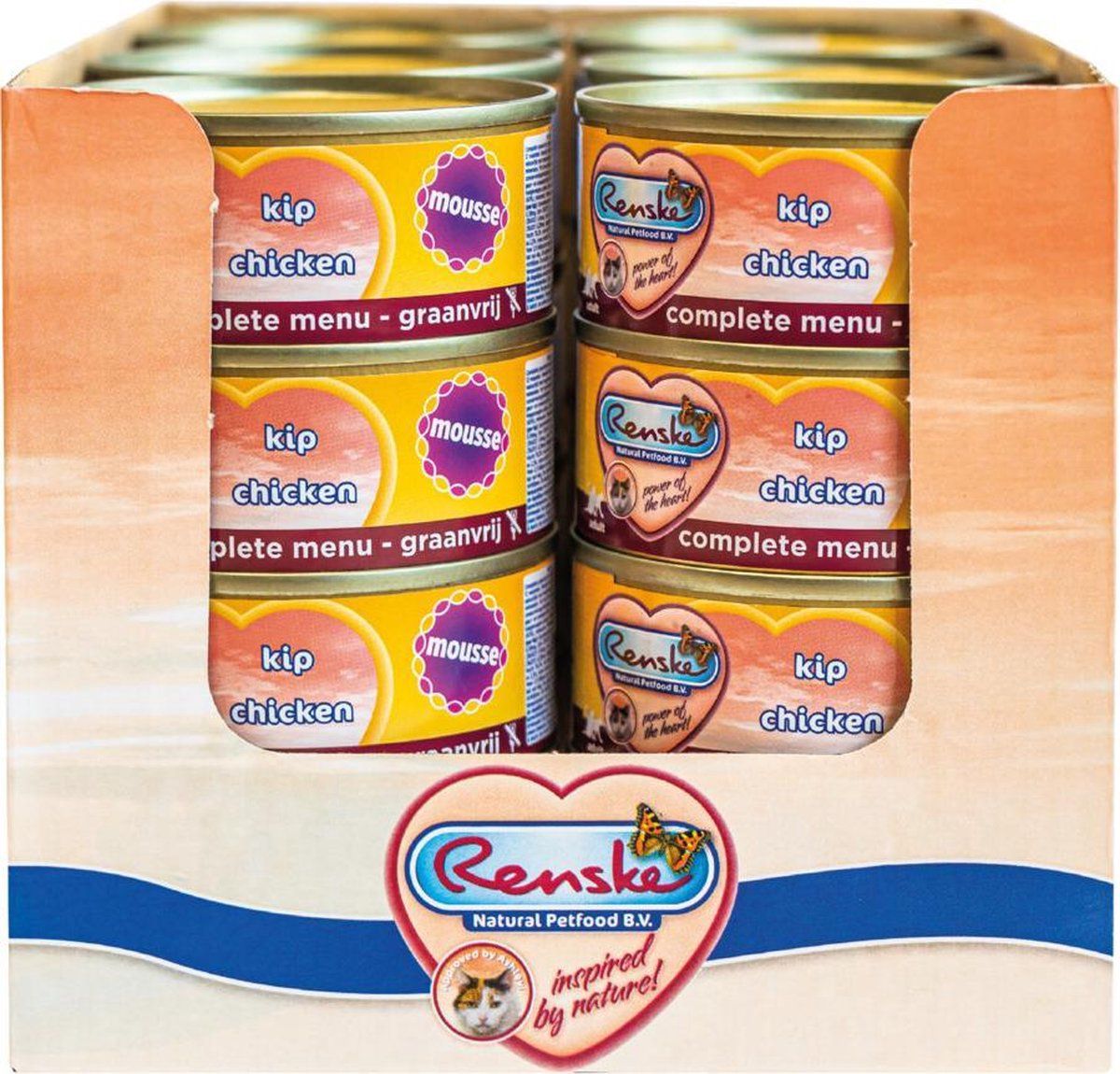 Renske Kattenvoer Mousse Kip - 24 x 70 gr - Voordeelpakket