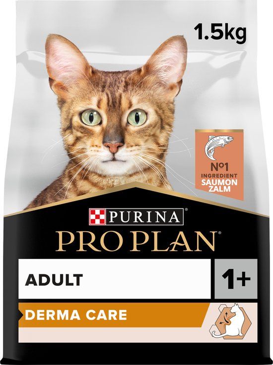 Purina Pro Plan Elegant Adult Derma Care Kattenvoer Droogvoer Zalm 1.5 kg