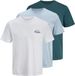 JACK & JONES JJBRANDON T-SHIRT SS CREW NECK 3PK MP Herren T-Shirts S Baumwolle Celestial Blue