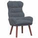 vidaXL Fauteuil Donkergrijs Fluweel 69 x 74 x 93 cm