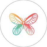 Bonateks Ronde digitaal bedrukte muismat, antislip onderkant, voor kantoor en thuis, diameter: 22 cm