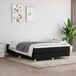 vidaXL - Lit boxspring - tissu - noir - 140x190 - cm