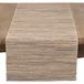 Saro Lifestyle Melaya Collection Glinsterende Geweven Nubby Tafelloper, 35 cmx228 cm, Natuurlijk