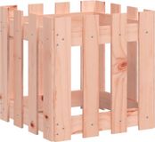 vidaXL Plantenbak met hekontwerp 40x40x40 cm massief douglashout