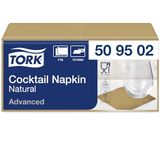 Tork Cocktailservet naturel, 200 servetten, 509502