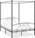 Maison Exclusive Hemelbed, gris métal, 160 x 200 cm