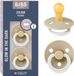 BIBS Colour Glow Fopspeen - 0-6 mnd - 2-pack - Rond - Vanilla Glow