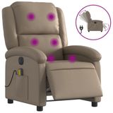 VidaXL Massagestoel Cappuccino Kunstleer