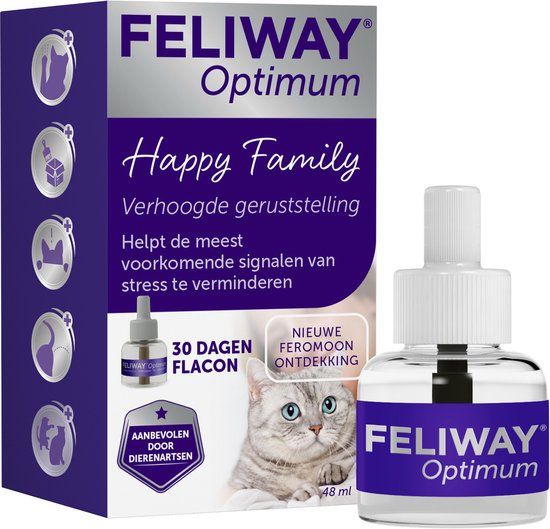 Ceva Feliway Feliway Optimum - Navulling - 48ml - Anti-stress Kat