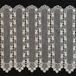 Brise Bise Macramé Motif Fleurs Écru 150x45 cm