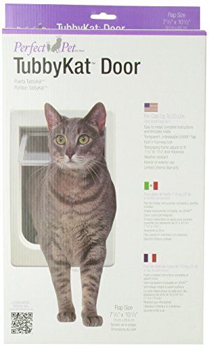 Perfecte Pet Tubby Kat Cat Deur met 4 Way Lock en LEXAN Flap, 7 1/2 "x 10 1/2" Flap Size