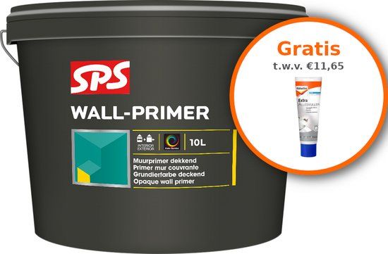 Sps Wall-primer Muurvoorstrijk Op Kleur 10 Liter