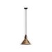 Lampe Gras 322 L, suspension conique, cuivre brut – DCW