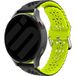 Strap-it Samsung Galaxy Watch 4 Classic 46mm siliconen bandje met patroon (zwart/groen)