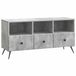 vidaXL meuble TV avec tiroir gris béton 102 x 34,5 x 50 cm bois traité