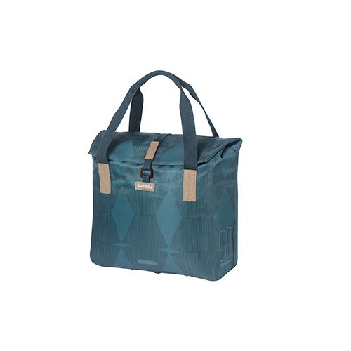Basil Elegance Fietsshopper - Single Pannier 20-26 Liter - Estate Blue