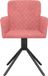 vidaXL Eetkamerstoelen - Draaibaar - 2 stuks - Fluweel - Roze
