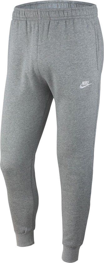 Nike Sportswear Club BB Joggingbroek Heren - Dk Grey Heather/Matte Silver/(White) - Maat 2XL