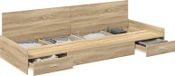 vidaXL Bedframe - Sonoma Eik - 90 x 190 cm