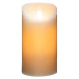 Atmosphera Led stompkaars - 10 x 20 cm - Wit