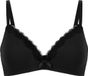 Hunkemöller Dames Lingerie Voorgevormde bh zonder beugel Lola - Zwart - maat D85