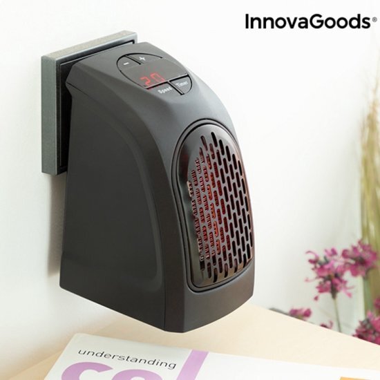 Innovagoods PLUG-IN KERAMISCHE VERWARMING HEATPOD 400W - Plug in heater - Heater - Stopcontact verwarming - Stopcontact kachel - Stopcontact heater - Elektrische kachel - Verwarming electrisch - Mini heater - Mini kachel