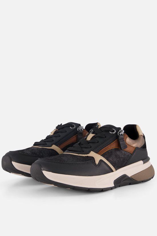 Gabor Rollingsoft Sneakers zwart Leer - Dames - Maat 43