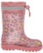 Playshoes Kinderregenlaarzen met luipaardprint, Unisex, Rosa, Maat 21