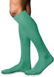 FALKE No. 10 Pure Fil d´Écosse kniekousen heren groen - maat 45-46
