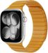 Buddi Fuse Magnetisch Bandje Geschikt voor Apple Watch 1/2/3/4/5/6/7/8/9/10/11/SE - 38/40/41/42MM - Siliconen Sportbandje met Magneetsluiting Geel