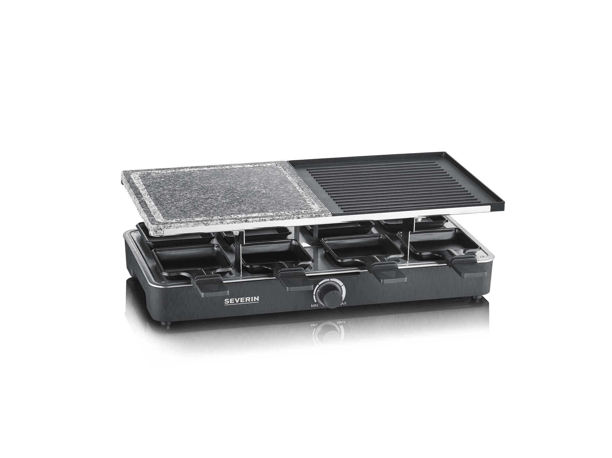 Severin RG 2376 Raclette Grill - 8 Personen - 1300W - Zwart