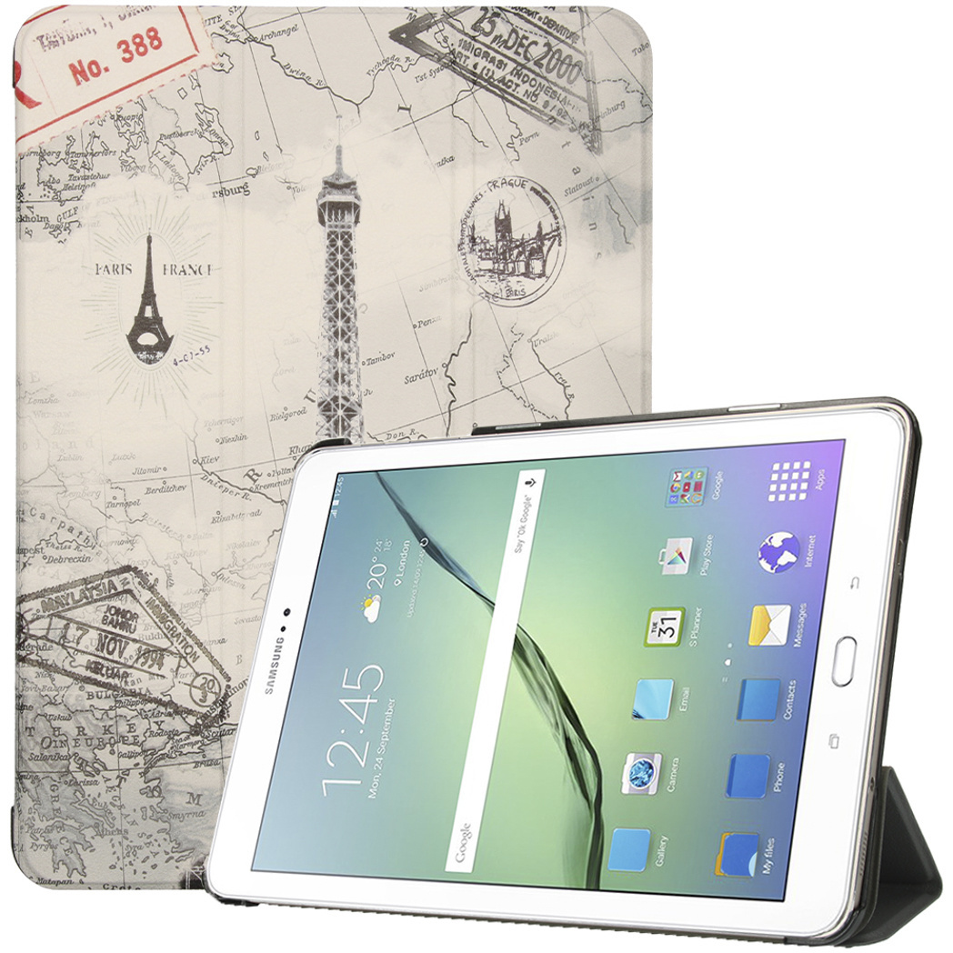 imoshion Trifold Bookcase voor de Samsung Galaxy Tab S2 9 7 - Parijs