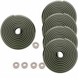 HIMRY® KXD7000 Randbescherming, L-vormig schuimkussen, extra dik, spons-tafelrandkussen, hoekkussen, randbescherming, anti-botsing, voor baby's en kinderen, zwart, 25 meter (5 x 5 m)