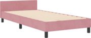 vidaXL Boxspring bed met hoofdeinde Roze 90 x 200 cm Fluweel