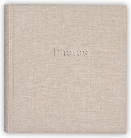 Fotoboek/fotoalbum met 30 paginas creme - 29 x 31 x 4 cm